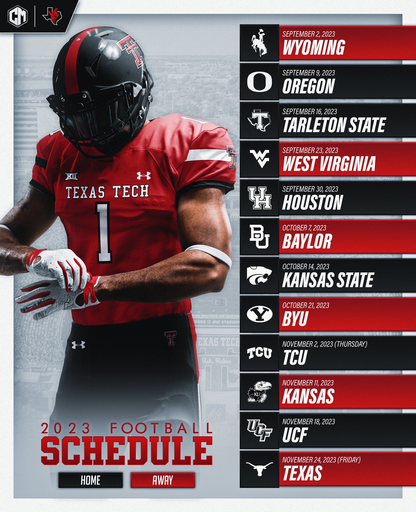 Texas Tech Football Schedule 2024 Randy Carrissa